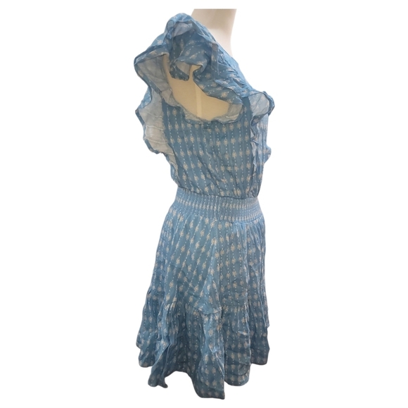 Flying Tomato come as you are Blue Ruffled mini Dress S 2 4 6 - Picture 3 of 10